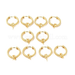 Messing-Ring-Ohrring-Zubehörse&nbsp;KK-G434-03G