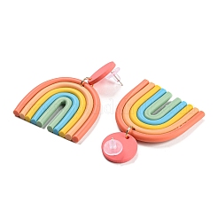 Bogen-Ohrstecker aus Fimo für Damen&nbsp;VALE-PW0001-048C