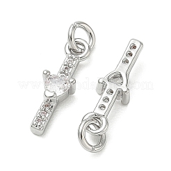 Pendentifs en laiton Shegrace sertis de micro-pavés de zircone cubique&nbsp;XGRQ3D633-513P