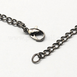 Création de collier de chaîne torsadée vintage en fer pour la conception de montres de poche&nbsp;LS-CH-R062-B