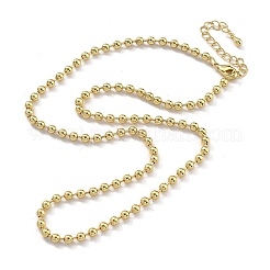 Messing-Kugelketten-Halsketten für Damen&nbsp;NJEW-U035-02G