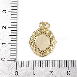 Colgante micropavé cubic zirconia de latón&nbsp;KK-D409-43G-A