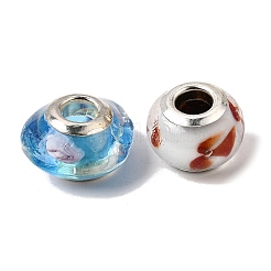 Handgemachte glasperlen murano glas großlochperlen&nbsp;LA-CBA3AB5-01