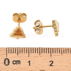 Ohrstecker aus 304 Edelstahl&nbsp;EJEW-I321-01G-01