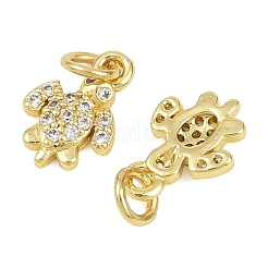 Pendentifs en laiton zircon cubique transparent&nbsp;KK-D218-20G-02