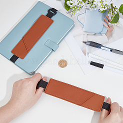 2 porte-stylo élastique rectangulaire pour ordinateur portable&nbsp;AJEW-GF0013-13B