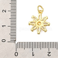 Gestell Messing micro ebnen Zirkonia Anhänger&nbsp;KK-I716-01G-01