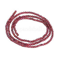 Natürlicher Granat Perlen Stränge&nbsp;G-P627-2mm-01