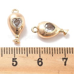 Acumular charms de latón chapado&nbsp;KK-M102-19G-A