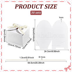 30 Satz quadratische Geschenkboxen aus Papier&nbsp;CON-PH0003-47