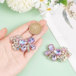 2 decorazione per scarpe in lega di vetro con strass a forma di farfalla&nbsp;FIND-AR0005-01A