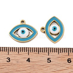 Ionenplattierung (IP) 316 Edelstahl Emaille Charms&nbsp;STAS-U014-55G-02