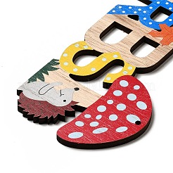Pendenti grandi in legno stampato monofacciale&nbsp;WOOD-I010-12A