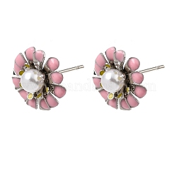 Pendientes de esmalte de latón&nbsp;KK-CBA8324-27P