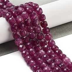 Chapelets de perles de jade blanche naturelle&nbsp;G-H028-A09-01