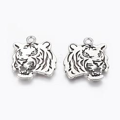 Tibetischen Stil Legierung Tiger Anhänger&nbsp;TIBEP-Q043-298-RS