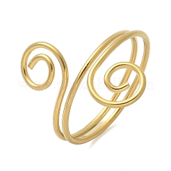 Bagues de manchette rondes ouvertes en acier inoxydable 304 pour femmes et hommes&nbsp;RJEW-Z071-02B-G