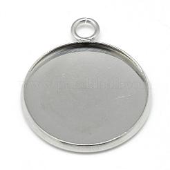 Cabochon pendenti in acciaio inossidabile 304 anti-ossidazione&nbsp;STAS-T008-129
