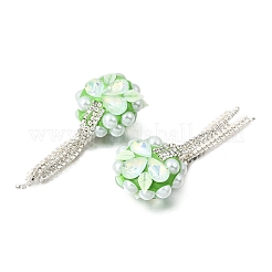 Handgemachte Fimo-Perlen Strass&nbsp;CLAY-Z006-02C