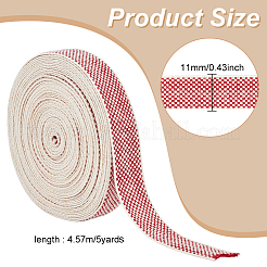 Polyester-Kordel mit Schottenmuster&nbsp;OCOR-WH0097-88B