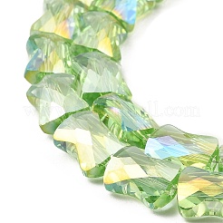Fili di perline di vetro trasparente placcato ab colore&nbsp;EGLA-P051-06A-A12