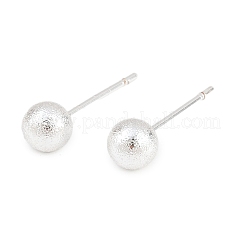 Boucles d'oreilles rondes en laiton&nbsp;EJEW-C171-01C-S