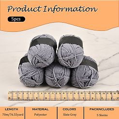 5 Knäuel leichtes Polyester-DK-Garn&nbsp;YCOR-SZ0001-03G