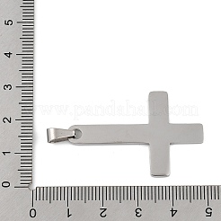 Pendentifs croix de Saint-Pierre en acier inoxydable 304&nbsp;STAS-C116-03P