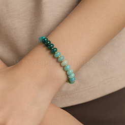 2 Stück 2 Farben natürliche gemischte Edelsteinperlen Stretch-Armbänder&nbsp;BJEW-HY0002-02