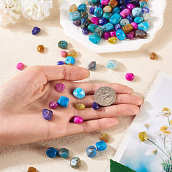 100 Stück 5 Farben natürliche Achatperlen&nbsp;G-TA0002-51
