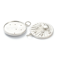 Pendentifs en laiton zircon cubique transparent&nbsp;ZIRC-P200-17A-P