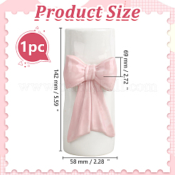 Vase en porcelaine orné d'un nœud papillon&nbsp;AJEW-WH0696-703
