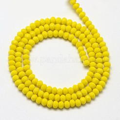 Facetado rondelle cuentas de vidrio hebras&nbsp;X-EGLA-J134-3x2mm-A03