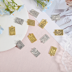 24 pièces 12 styles pendentifs en alliage de placage de rack&nbsp;FIND-CA0008-17
