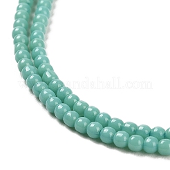 Fili di perline giada di vetro imitato&nbsp;GLAA-K062-A01-05