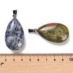 Pendentifs en pierres précieuses mixtes naturels et synthétiques&nbsp;G-M424-07P