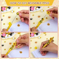 DIY-Kit zur Herstellung von Perlenstiften aus der gelben Serie&nbsp;DIY-SZ0009-94