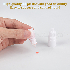 50 bouteille de colle en plastique avec 2 compte-gouttes en plastique jetables et 2 trémies entonnoir en plastique transparent&nbsp;AJEW-OC0005-27A