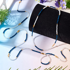 Chaînes de taille ajustables en perles de verre pour femmes&nbsp;AJEW-TA0005-78A
