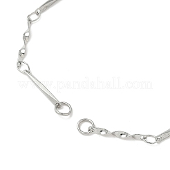 Fabrication de bracelets à maillons torsadés en acier inoxydable 304&nbsp;AJEW-JB01353
