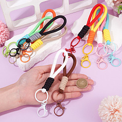 10 Stück 10 Farben Polyester-Lanyard-Hand-Handygurte&nbsp;MOBA-TA0001-03