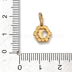 Anhänger aus 304 Edelstahl mit Mikropflaster und klaren Zirkonia&nbsp;STAS-Z189-01G-03