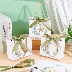 Rechteckige Dankeschön-Geschenk-Tragetaschen aus Papier&nbsp;ABAG-WH0044-81
