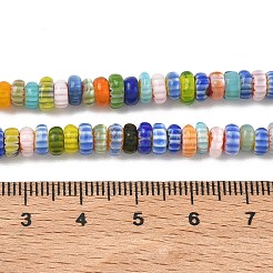 Handgefertigte Millefiori-Bunte Malerei-Perlen&nbsp;LAMP-D009-01A
