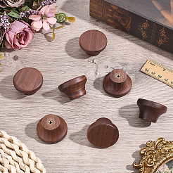 Manijas de puertas de gabinetes con cajones de madera redondas&nbsp;AJEW-WH0410-451
