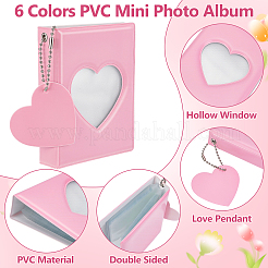 18 set di 6 mini album fotografici in PVC colorati&nbsp;AJEW-WA0004-97