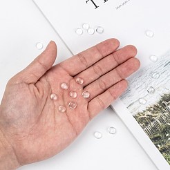Transparente Glas Cabochons&nbsp;GGLA-R026-8mm