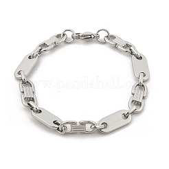 304 Edelstahl ovale Gliederkettenarmbänder für Damen und Herren&nbsp;BJEW-F488-57P