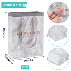 10 Stück Geschenktüten aus Papier mit Marmormuster&nbsp;ABAG-NB0001-48