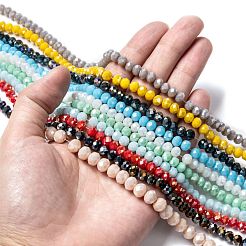Chapelets de perles en verre électroplaqué&nbsp;EGLA-X0007-01E-6mm